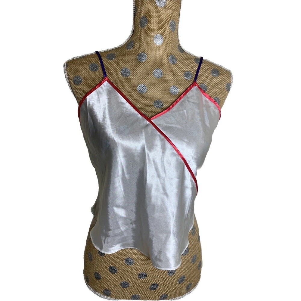 Victoria's Secret Vintage NWT Cami Top Lingerie Satin 80s Deadstock Gold Label